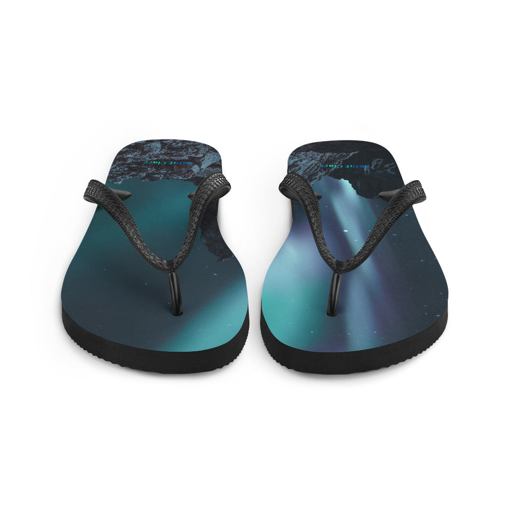 Northern Lights Flip-Flops