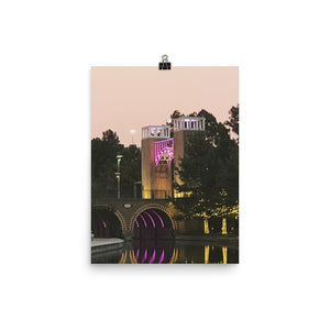 Neon Bridge Poster