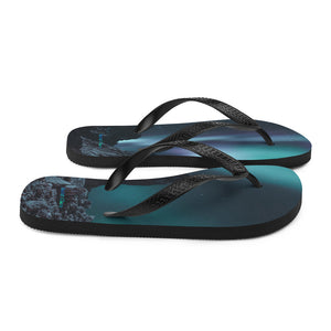 Northern Lights Flip-Flops