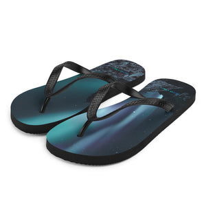 Northern Lights Flip-Flops