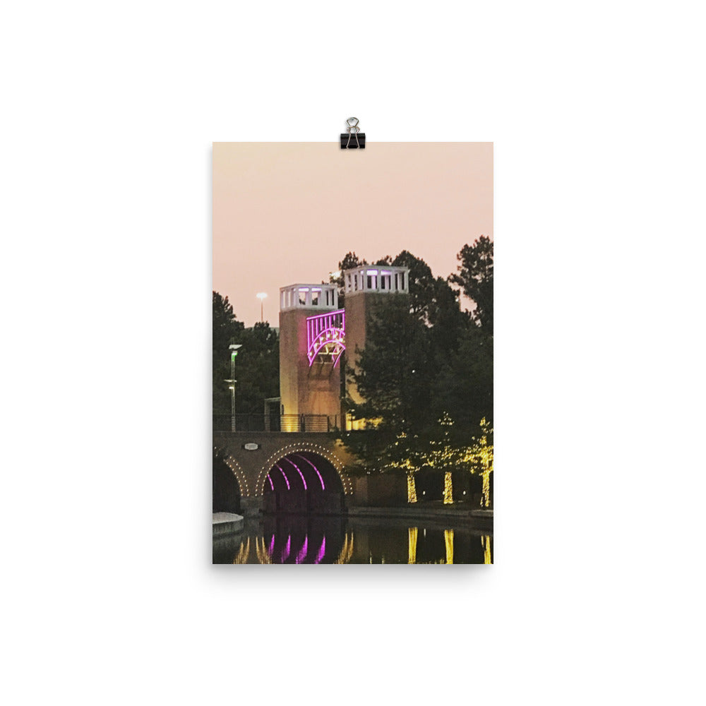 Neon Bridge Poster