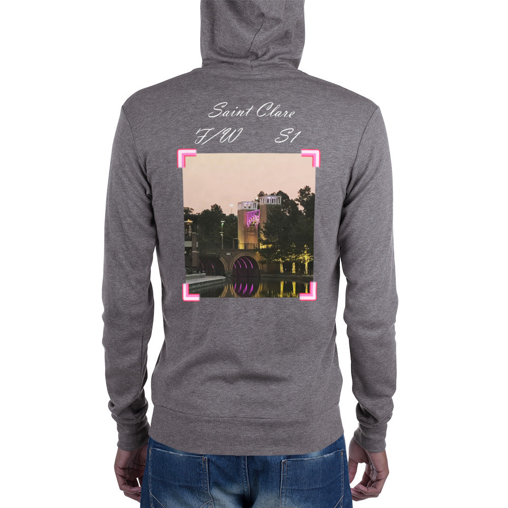 Neon Bridge Zip Hoodie
