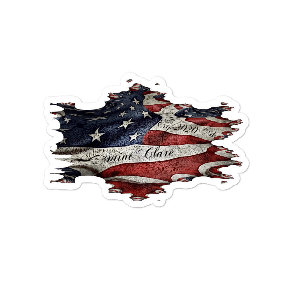 Distorted Flag stickers
