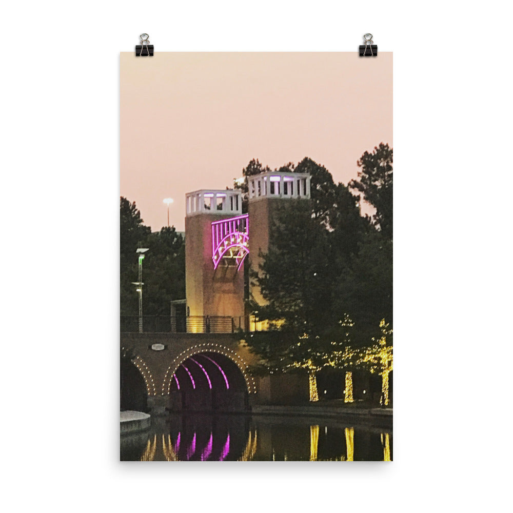 Neon Bridge Poster