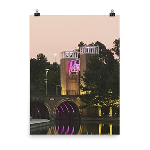 Neon Bridge Poster