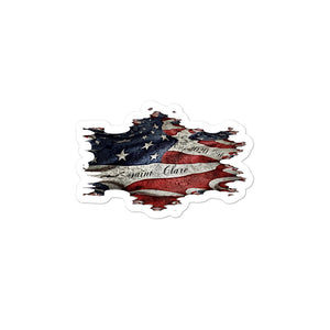 Distorted Flag stickers