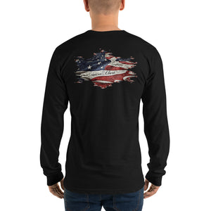 Distorted Flag long sleeve t-shirt