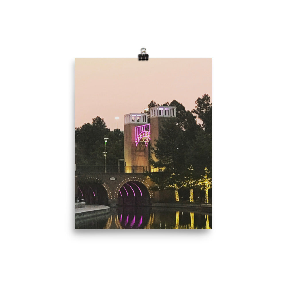 Neon Bridge Poster
