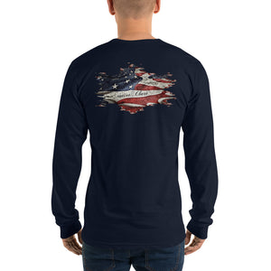 Distorted Flag long sleeve t-shirt