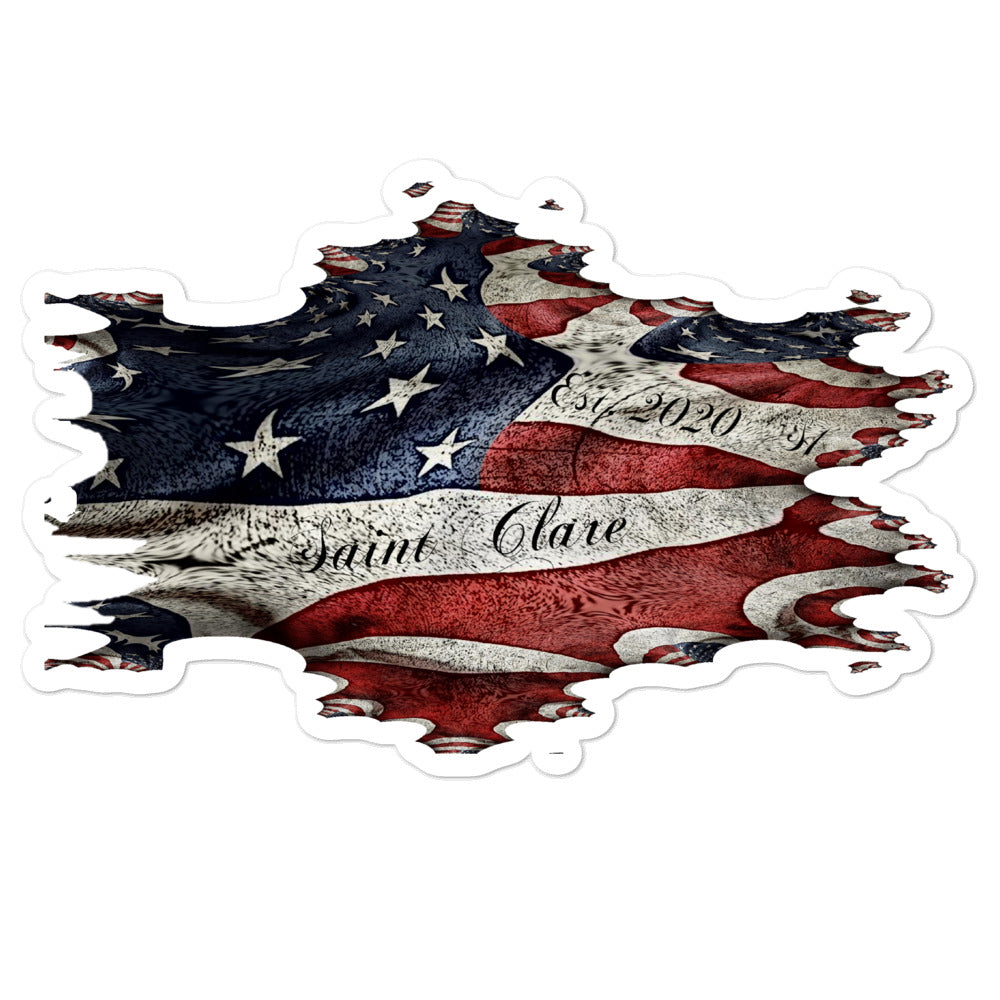 Distorted Flag stickers