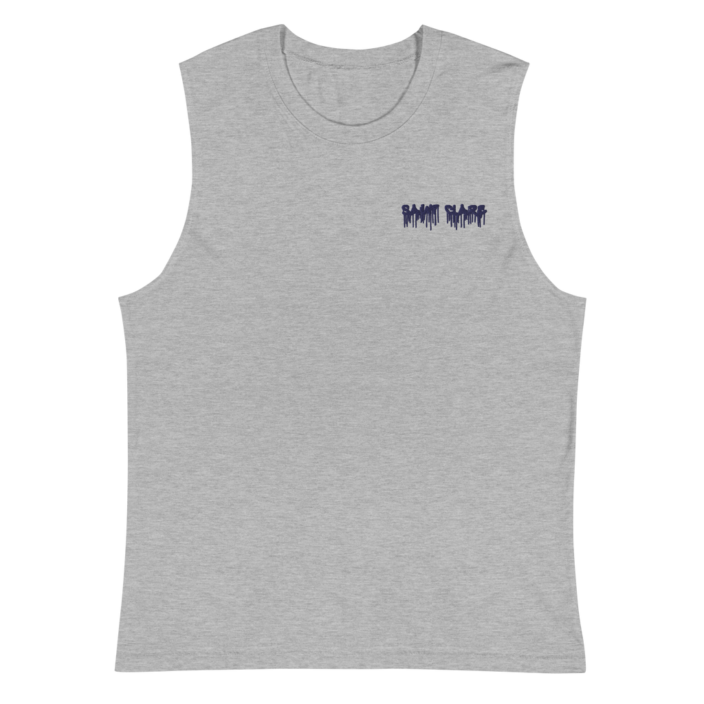 Graffiti Embroidered Muscle Shirt