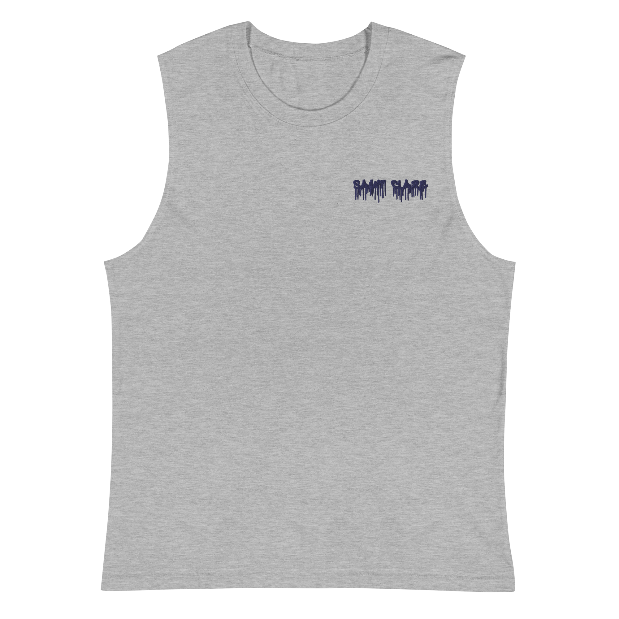 Graffiti Embroidered Muscle Shirt