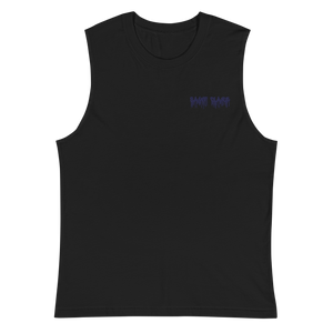 Graffiti Embroidered Muscle Shirt