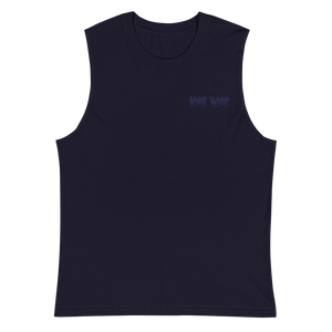 Graffiti Embroidered Muscle Shirt